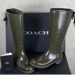 Coach rain/ snow boots